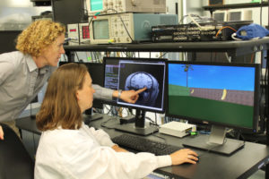 Beth Buffalo, a SCGB investigator and neuroscientist at the University of Washington, studies the entorhinal cortex in primates. Credit: Buffalo lab