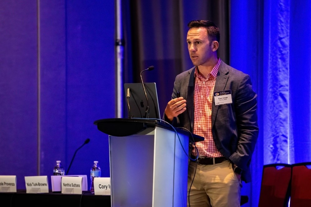 Dr. Cory Inman opening the “Human Neuroscience in the Wild” symposium session.